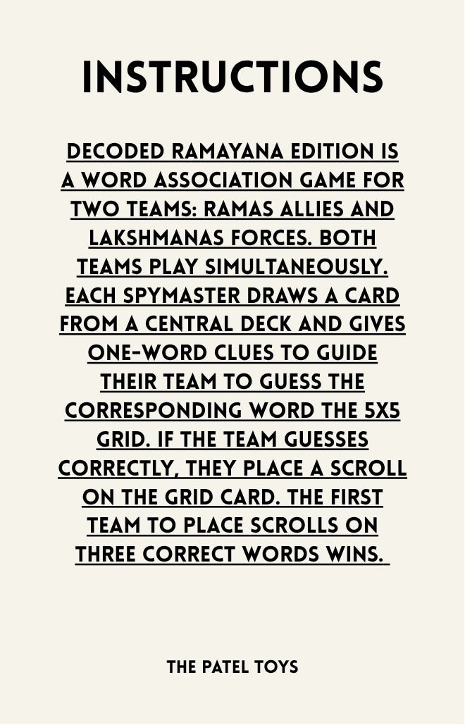 Decoded - Ramayan Edition - The Patel Comics