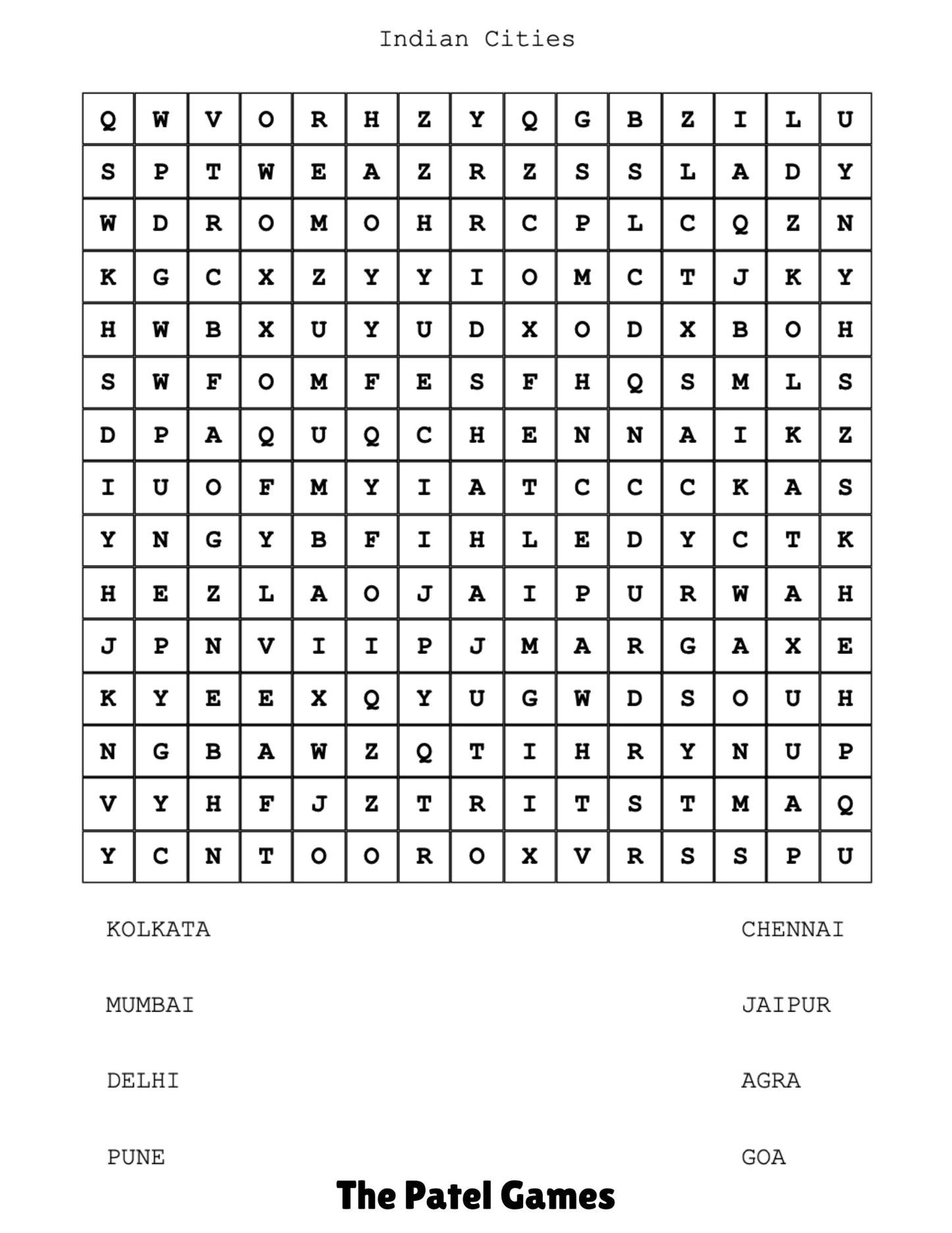 Word Search Mayhem - The Patel Comics