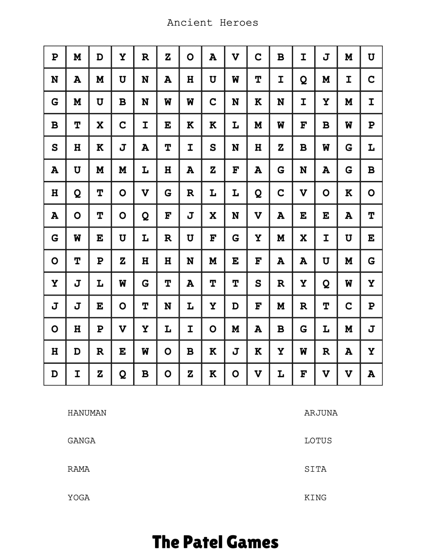 Word Search Mayhem - The Patel Comics