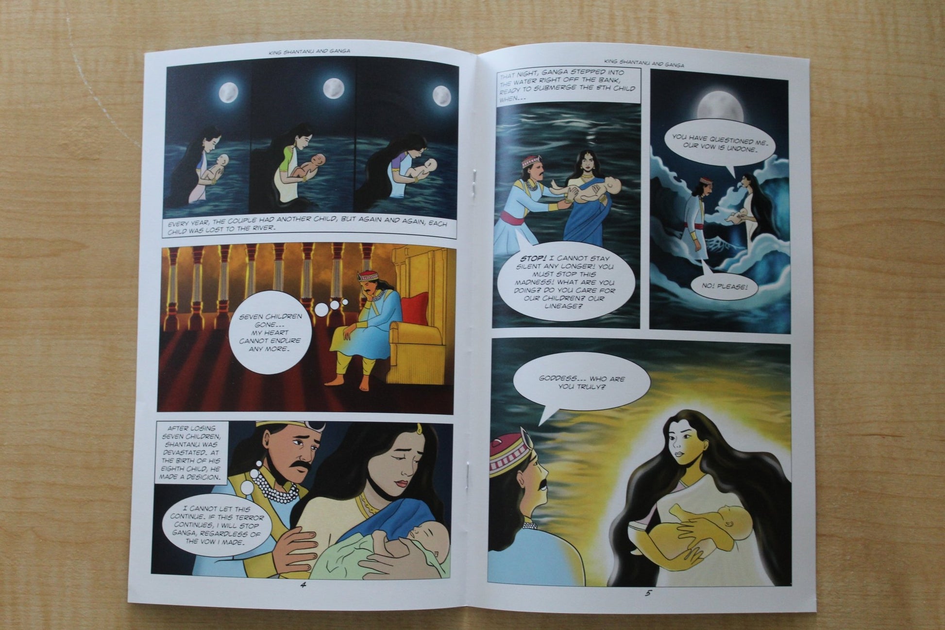 3 - King Shantanu and Ganga - The Patel Comics