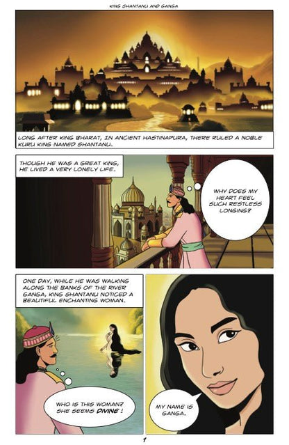 3 - King Shantanu and Ganga - The Patel Comics