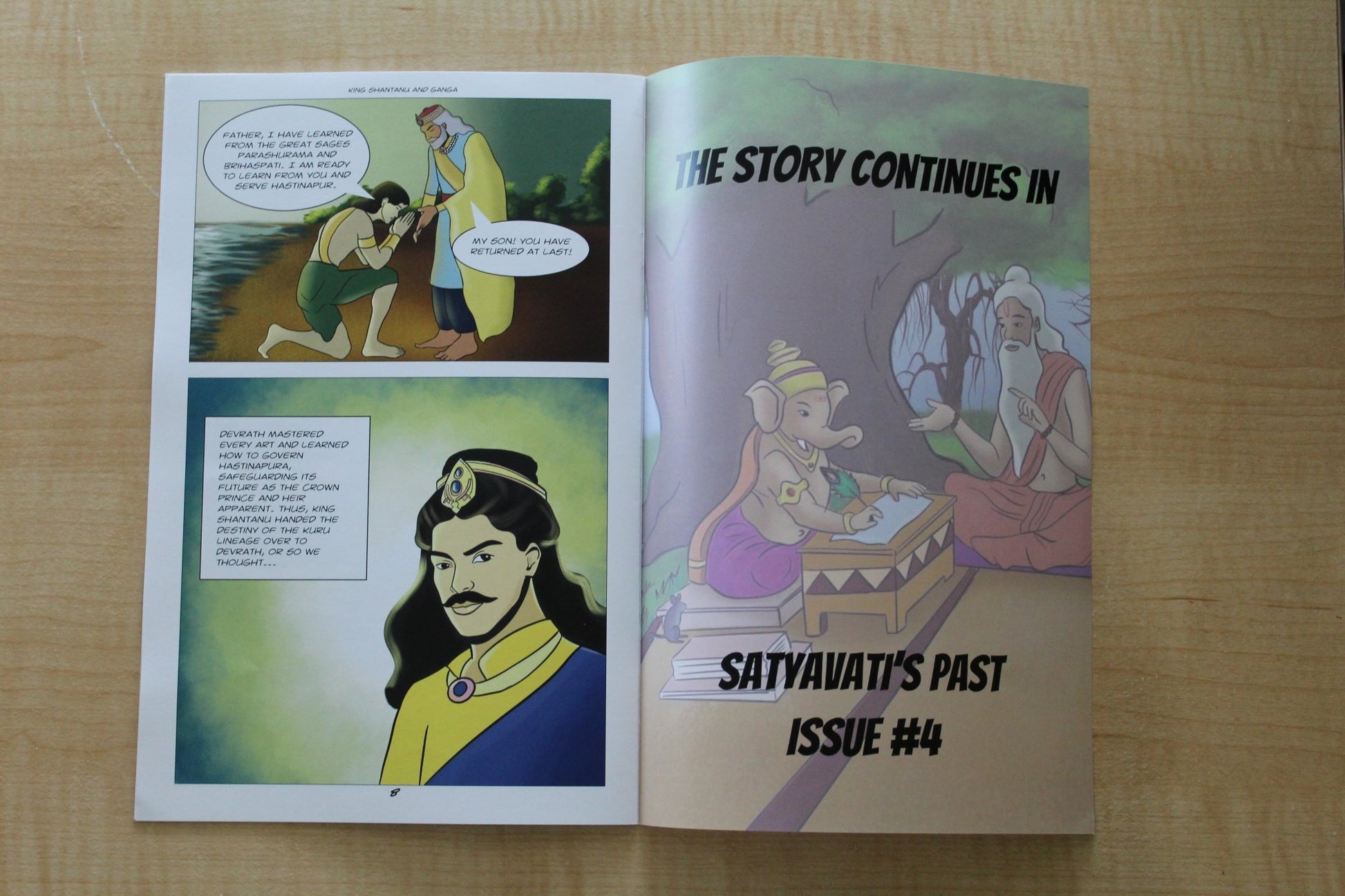 3 - King Shantanu and Ganga - The Patel Comics