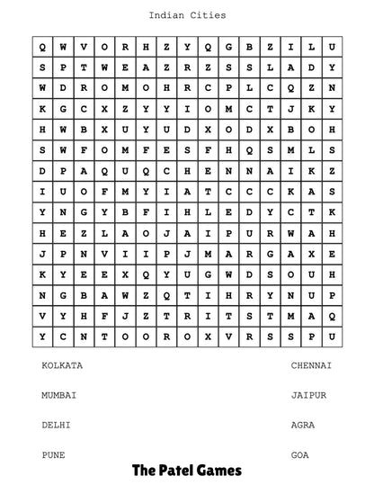 Word Search Mayhem - The Patel Comics
